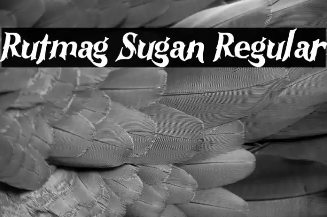 Rutmag Sugan Regular Font examples