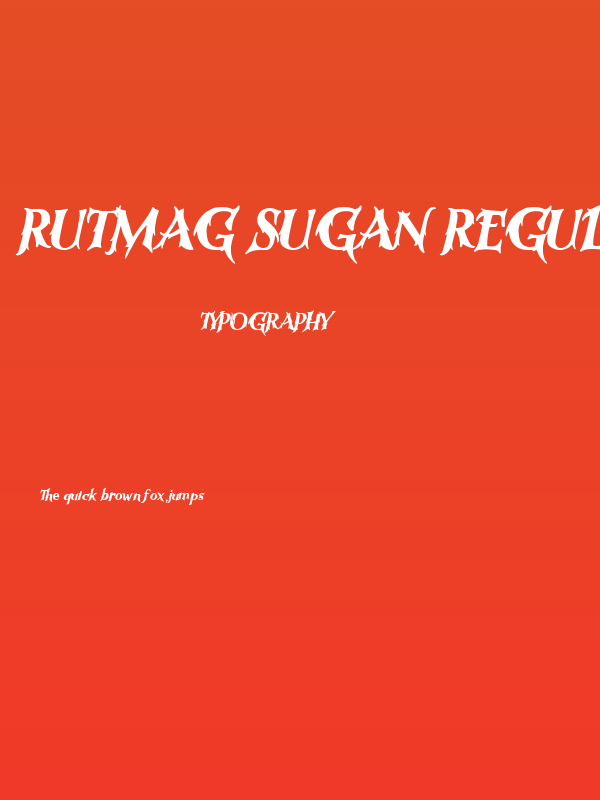 Rutmag Sugan Regular Poster