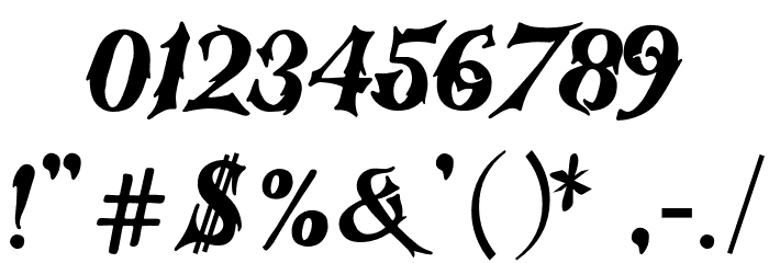 RutmagSugan-Regular Font OTHER CHARS