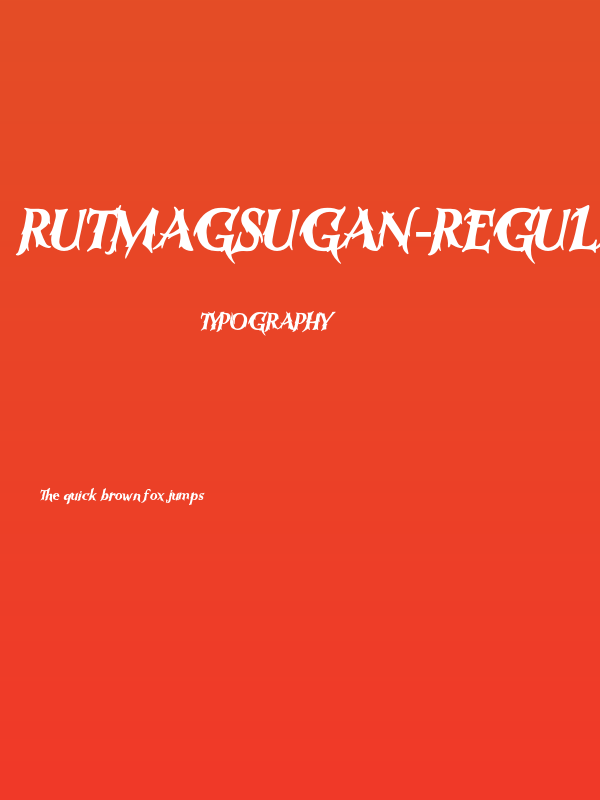 RutmagSugan-Regular Poster