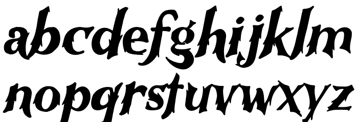RutmagSugan-Regular Font LOWERCASE