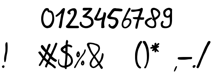RutmerHand Font OTHER CHARS