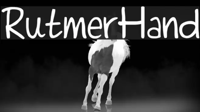 RutmerHand Font examples