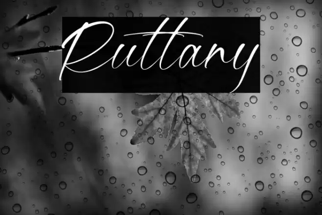 Ruttany Font examples