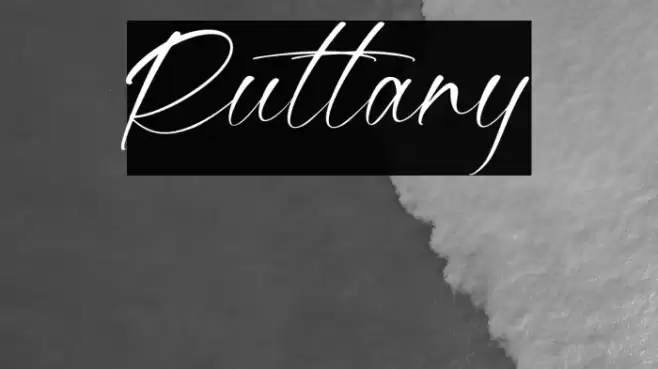Ruttany Font examples