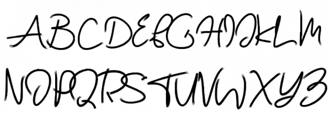 Rutter Schriftart Groß