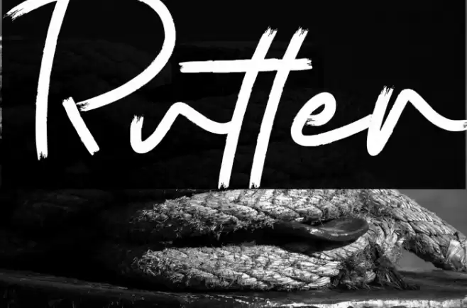 Rutter Font examples