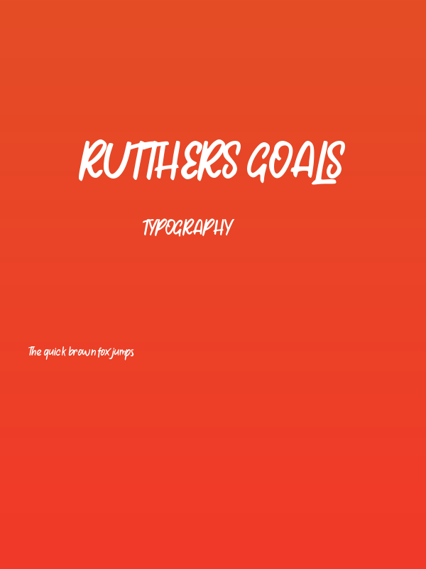 Rutthers Goals Poster