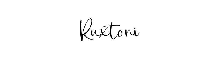 Ruxtoni  Frei Schriftart Herunterladen