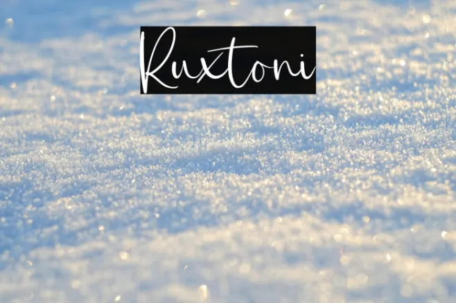 Ruxtoni Example 1