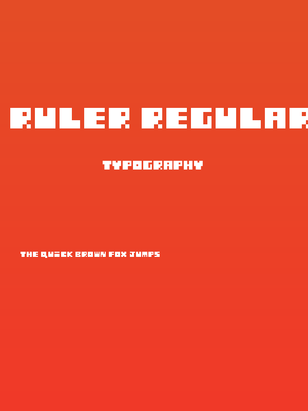 ruler Regular Poster