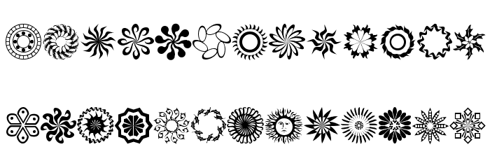 runningNcircles Font LOWERCASE
