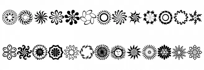 runningNcircles Font LOWERCASE