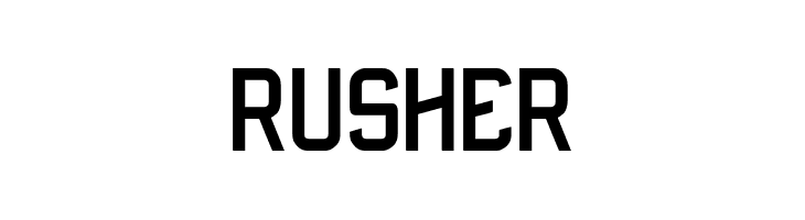rusher  नि: शुल्क फ़ॉन्ट्स डाउनलोड