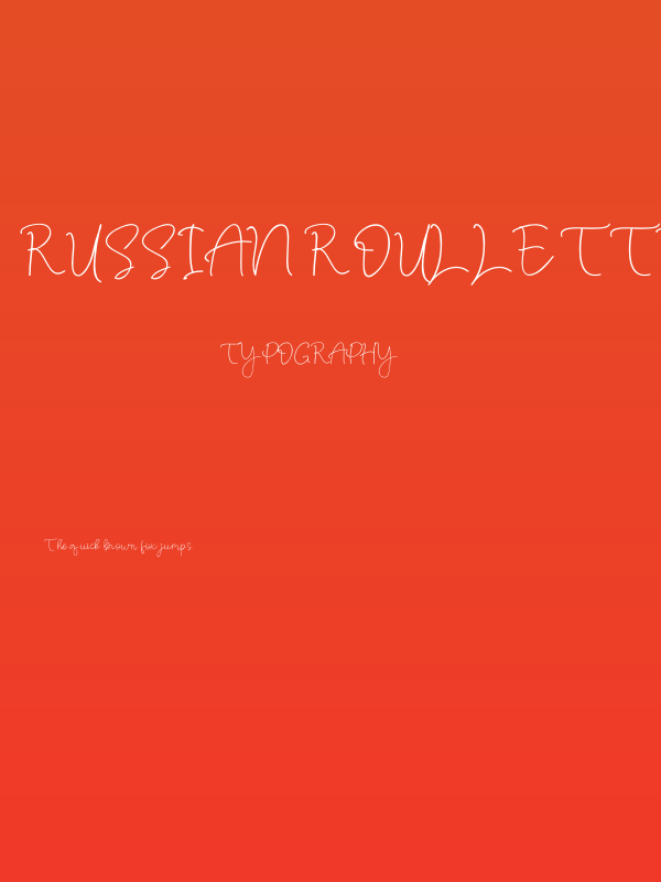 russian roullette Poster