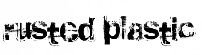 rusted plastic  免费字体下载