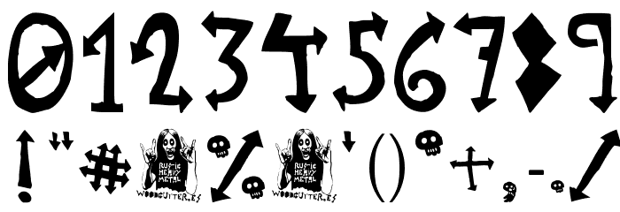 rustic heavy metal Font OTHER CHARS