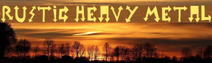 rustic heavy metal Font examples