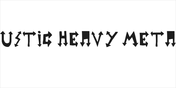 rustic heavy metal Logo