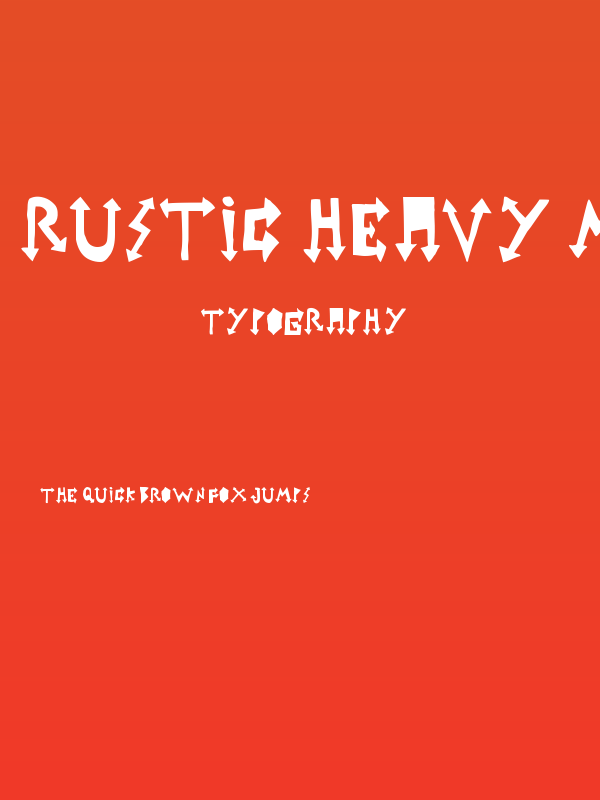 rustic heavy metal Poster