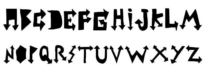 rustic heavy metal Font LOWERCASE