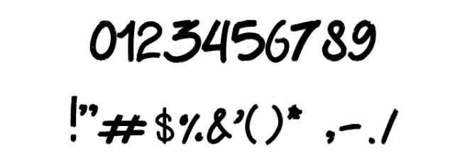 rustic Font OTHER CHARS