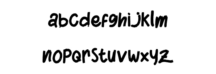 rustic Font LOWERCASE