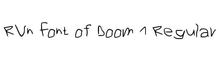 RVn Font of Doom 1 Regular Font