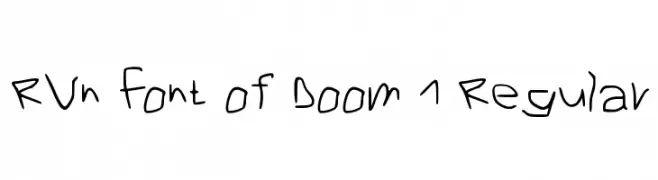 RVn Font of Doom 1 Regular  Frei Schriftart Herunterladen
