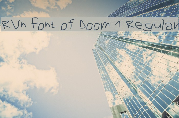 RVn Font of Doom 1 Regular Font examples
