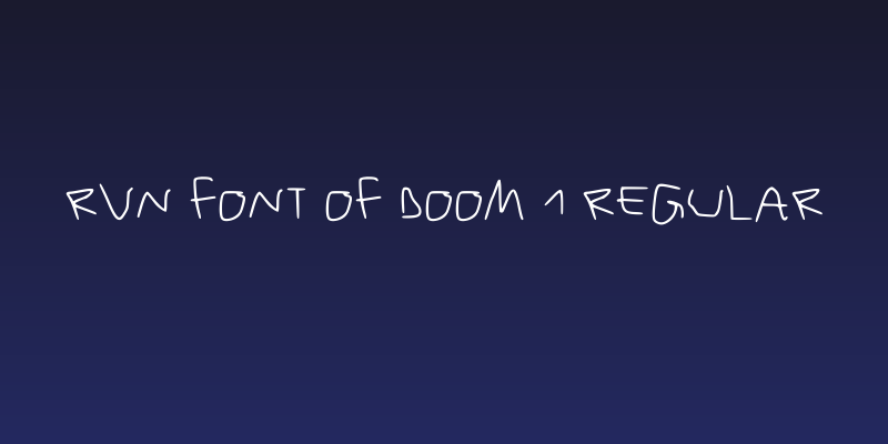 RVn Font of Doom 1 Regular Social Header