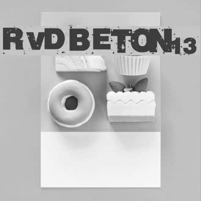 RvD_BETON13 Font examples