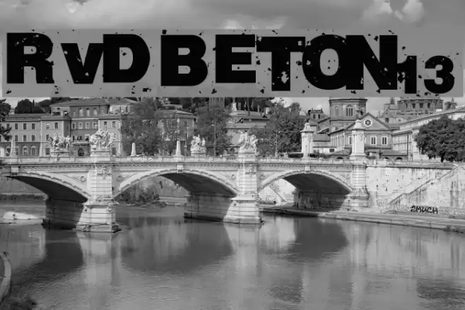 RvD_BETON13 Font examples