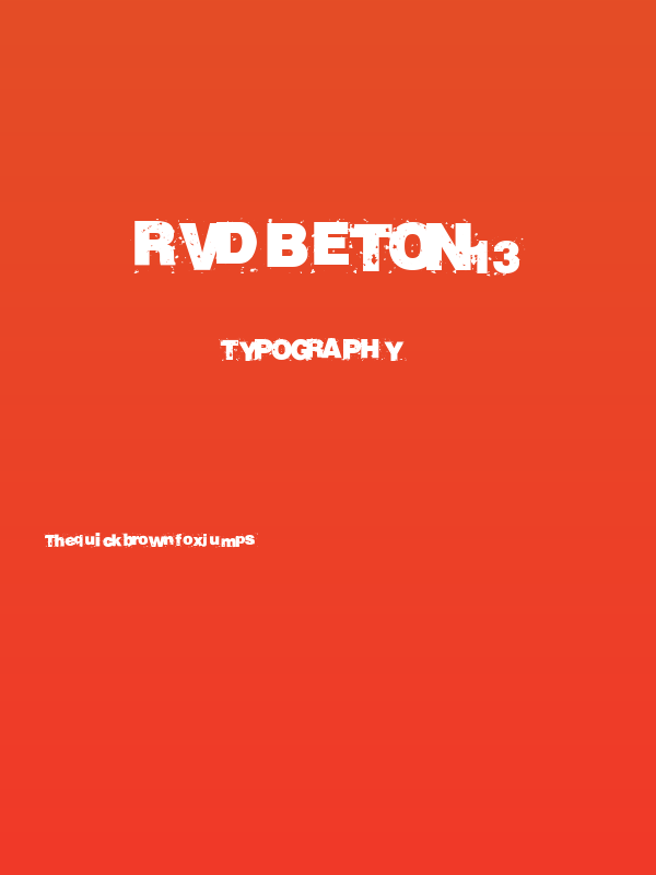 RvD_BETON13 Poster