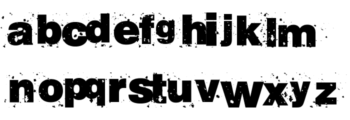 RvD_BETON13 Font LOWERCASE