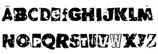 RvD_GLUED フォント 大文字