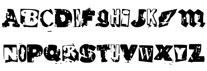 RvD_GLUED フォント 小文字