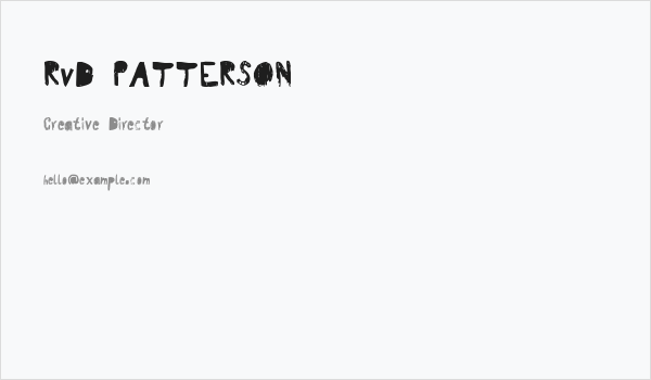 RvD_PATTERSON Business Card
