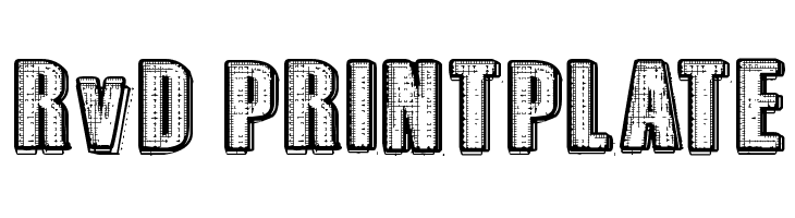 RvD_PRINTPLATE  免费字体下载