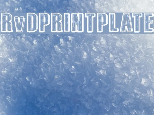 RvD_PRINTPLATE Example 2