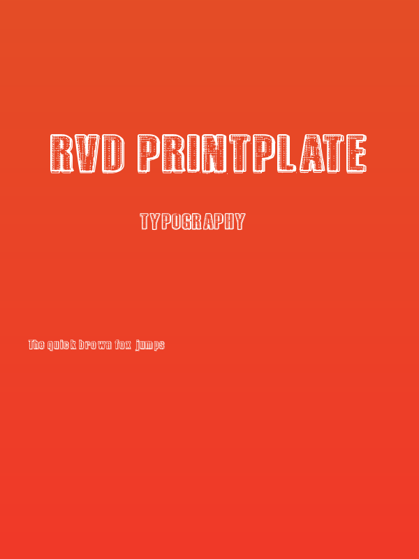 RvD_PRINTPLATE Poster