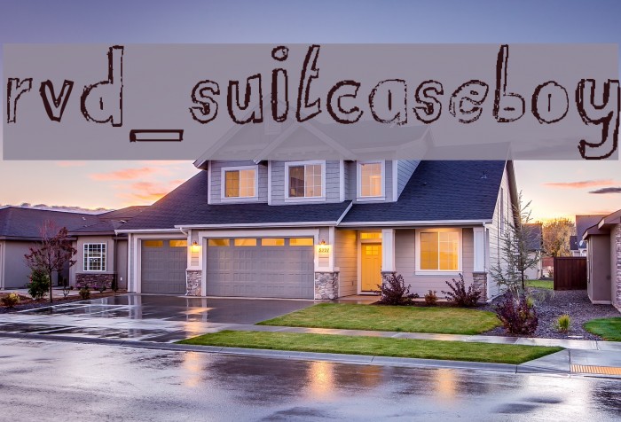 RvD_SUITCASEBOY Font examples
