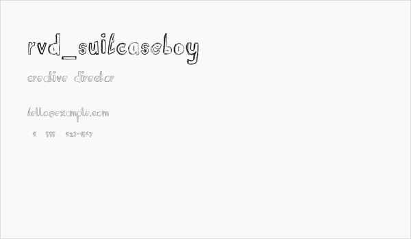 RvD_SUITCASEBOY Business Card