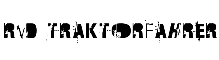 RvD_TRAKTORFAHRER  フリーフォントのダウンロード