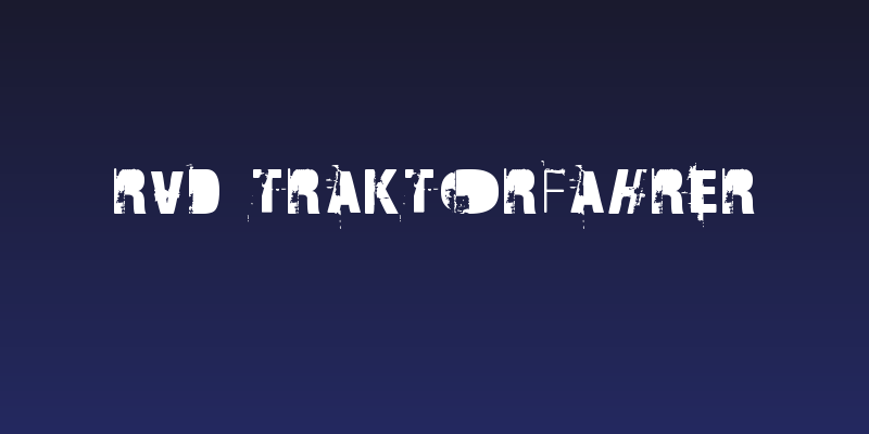 RvD_TRAKTORFAHRER Social Header