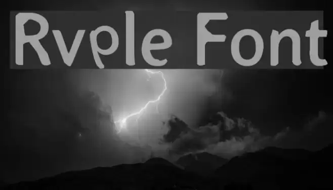 Rvple Font examples