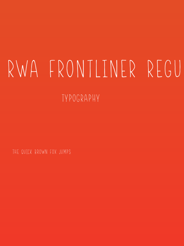 RWA Frontliner Regular Poster