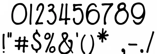 RWA Showbailer Regular Font OTHER CHARS