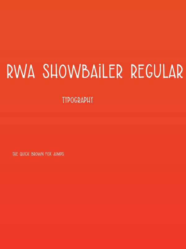 RWA Showbailer Regular Poster