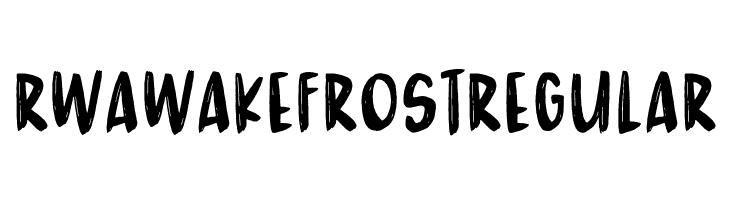 RWA Wakefrost Regular  Frei Schriftart Herunterladen